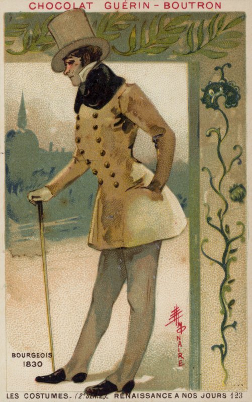 Porvarillinen puku, 1830 tekijältä French School