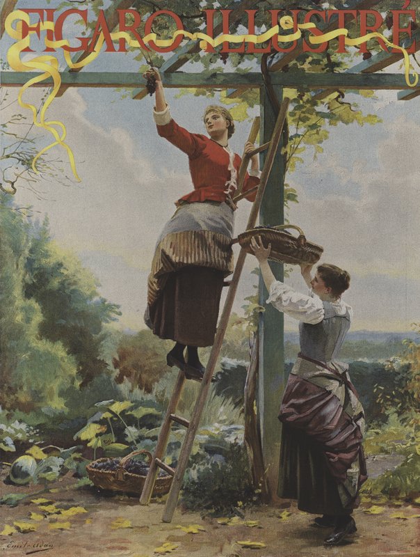 Cover ng Le Figaro Illustre, Oktubre 1891 finn tekijältä French School