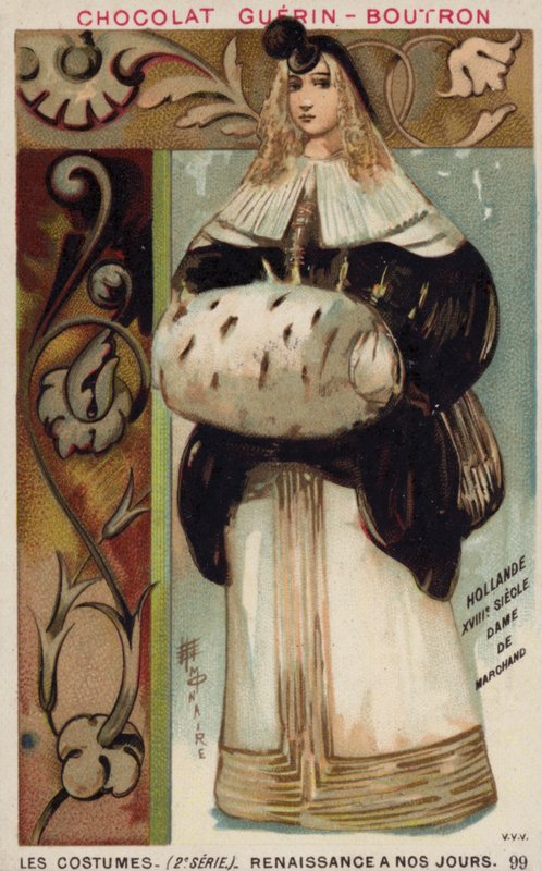 Hollantilaisen kauppiaan vaimo, 1700-luku tekijältä French School