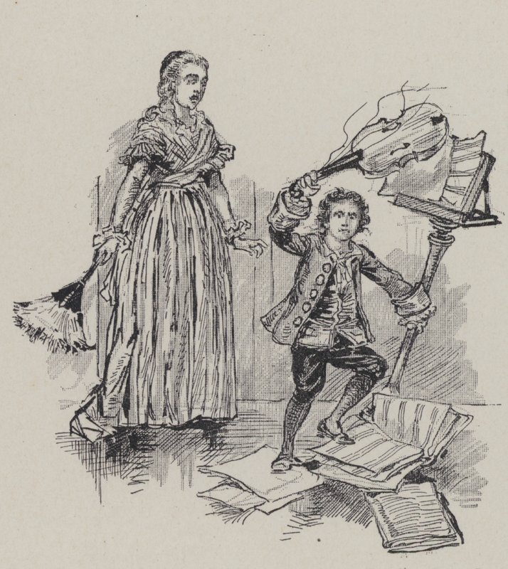 Saksalainen säveltäjä Ludwig van Beethoven lapsena tekijältä French School