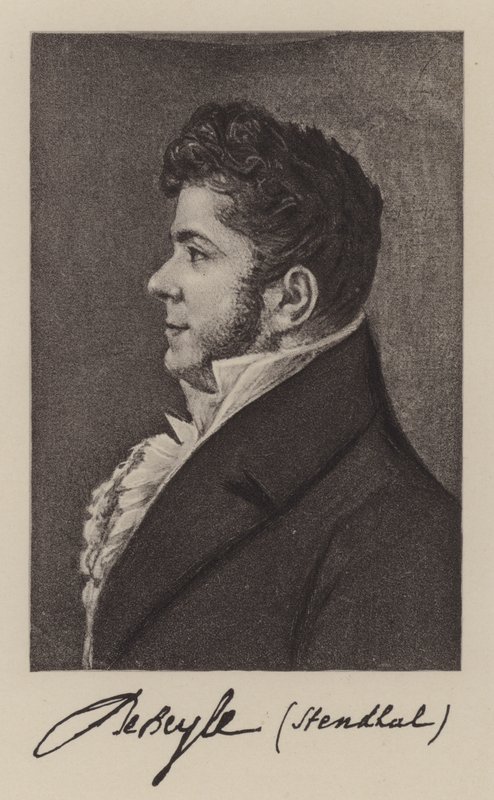 Stendhal (Marie-Henri Beyle), ranskalainen kirjailija. tekijältä French School