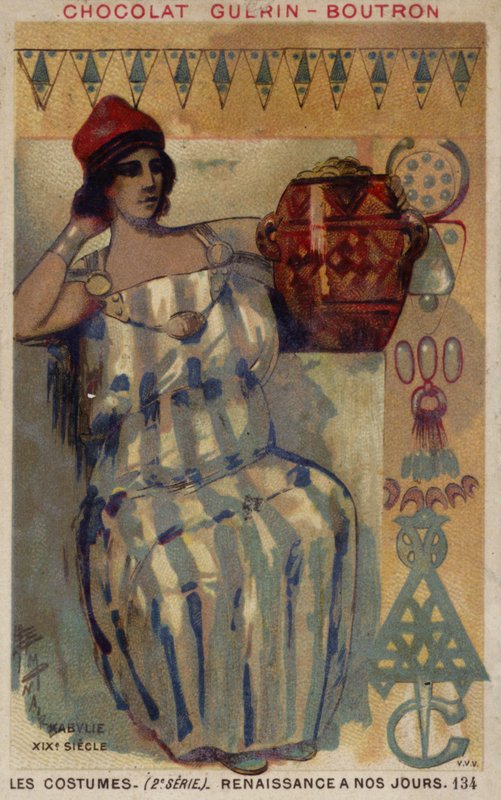 Nainen Kabyliestä, Algeriasta, 1800-luku tekijältä French School