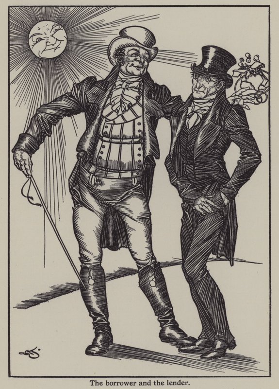 Kuvitus Charles Lambin teokseen The Essays of Elia (litho) tekijältä A. Garth Jones