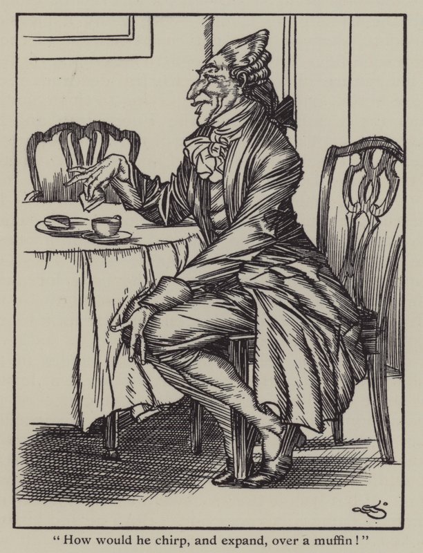 Kuvitus Charles Lambin teokseen The Essays of Elia (litho) tekijältä A. Garth Jones