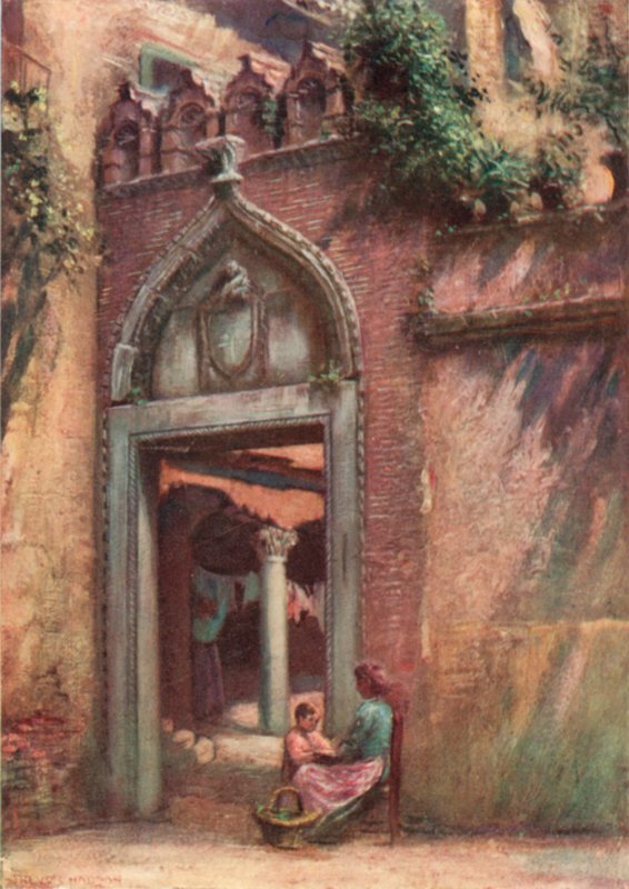 Sisäänkäynti Cortile of the Ca" Amadiin tekijältä A. Trevor Haddon