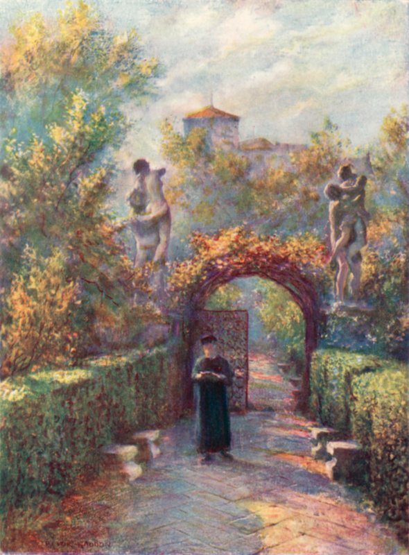 Puutarha Palazzo Cappello tekijältä A. Trevor Haddon