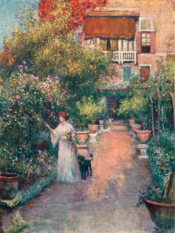 Puutarha Palazzo Cappello tekijältä A. Trevor Haddon