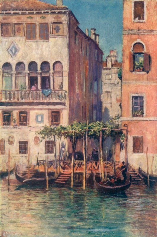 Palazzo Sicher ja Traghetto Della Madonnetta tekijältä A. Trevor Haddon