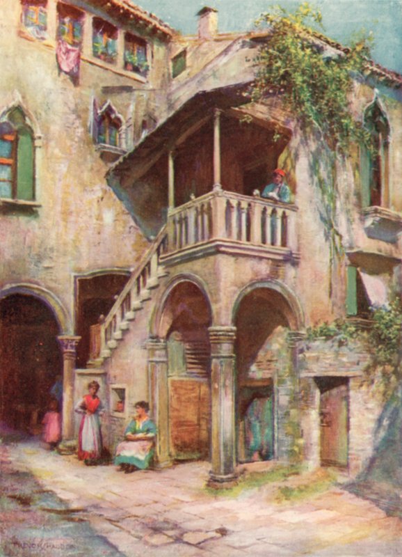 Portaikko Palazzo Loredan tekijältä A. Trevor Haddon