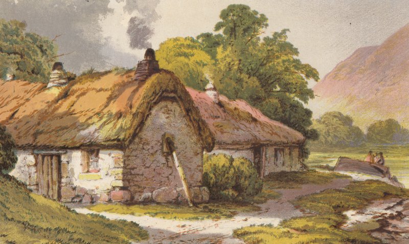 Lussissa, Loch Lomondin rannalla (chromolitho). tekijältä Aaron Edwin Penley
