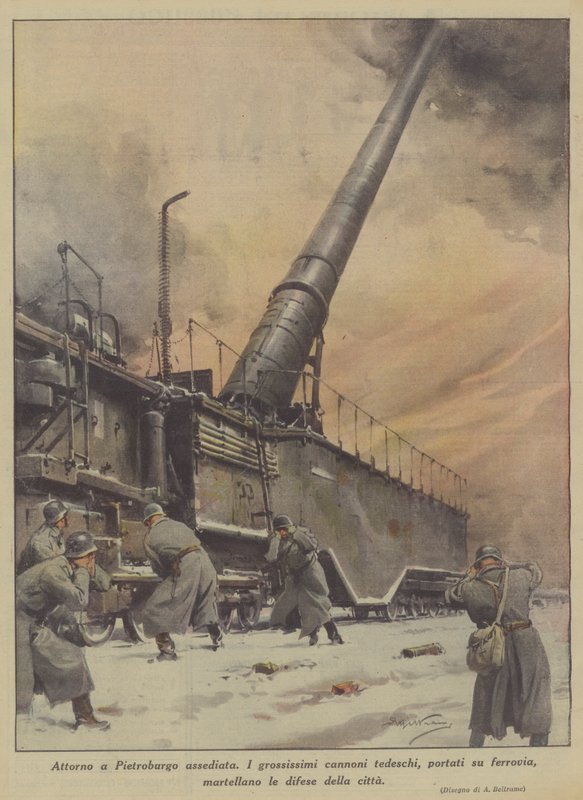 Piirretyn Pietarin ympärillä (väri litho) tekijältä Achille Beltrame
