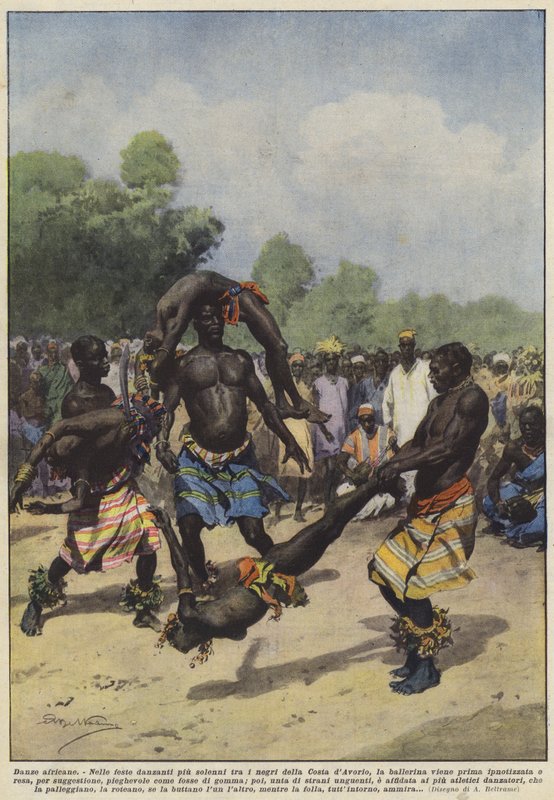 afrikkalaisia ​​tansseja tekijältä Achille Beltrame