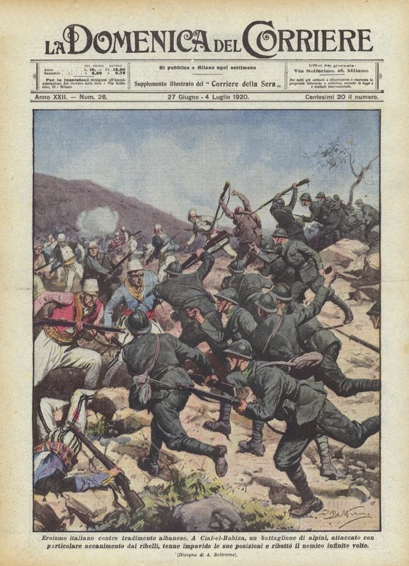 Italialainen sankaruus Albanian maanpetoksesta tekijältä Achille Beltrame