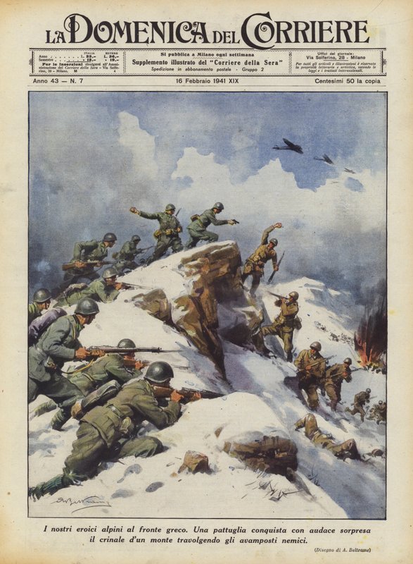 Sankarillinen Alpinimme Kreikan rintamalla tekijältä Achille Beltrame