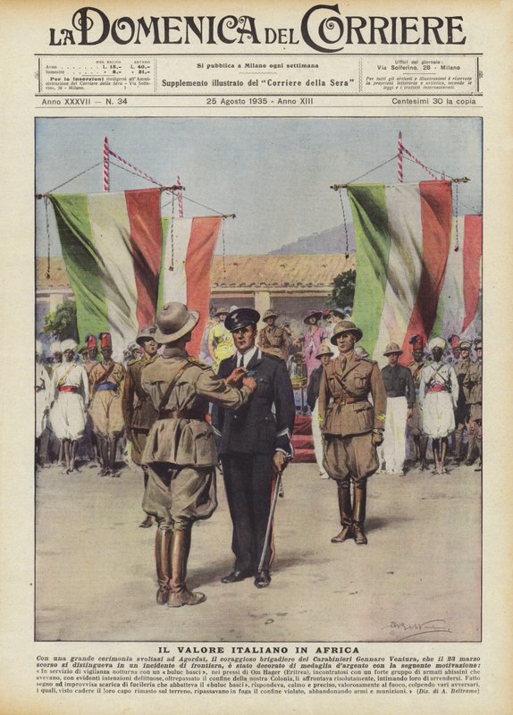 Italian arvo Afrikassa tekijältä Achille Beltrame