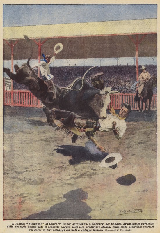 Kuuluisa Calgary Stampede tekijältä Achille Beltrame