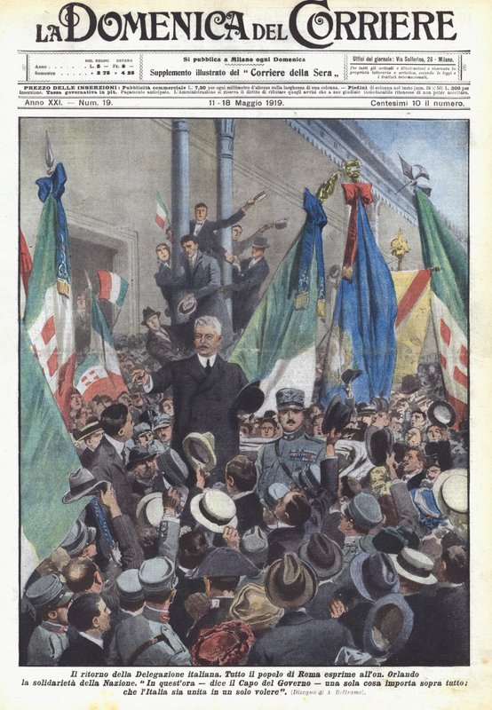 Italian valtuuskunnan paluu tekijältä Achille Beltrame