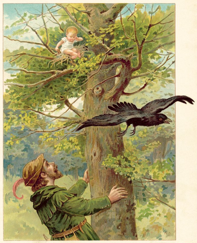Find-Birdie in the Tree (chromolitho) tekijältä Ada Dennis