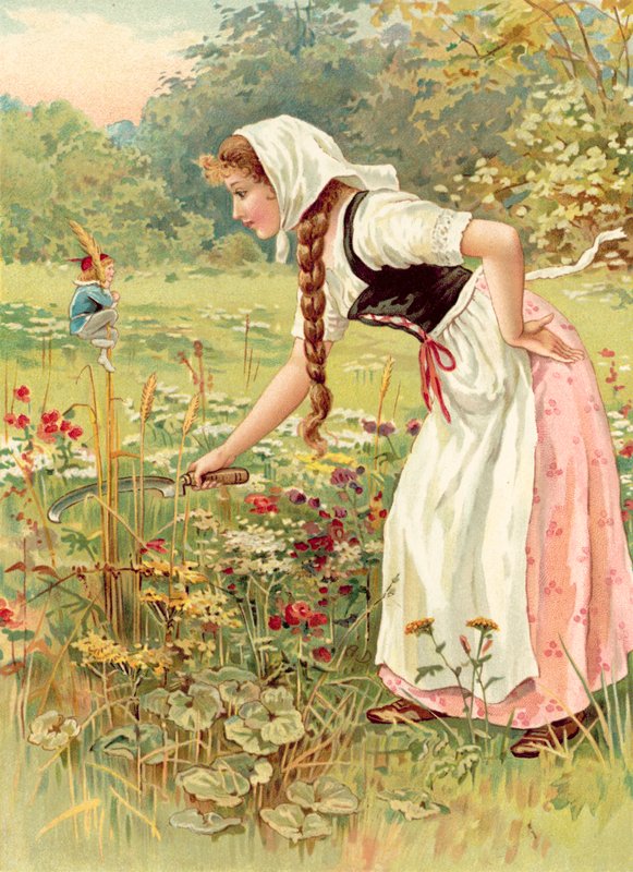 Hop-o-My-Thumb and the Serving-Maid (chromolitho) tekijältä Ada Dennis