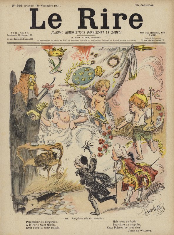 Kuvitus Le Rirelle tekijältä Adolphe Leon Willette