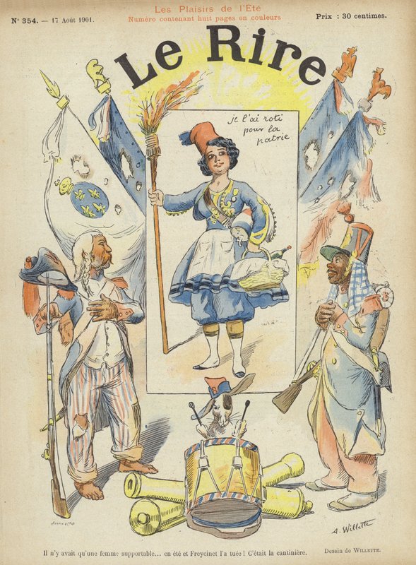 Kuvitus Le Rirelle tekijältä Adolphe Leon Willette