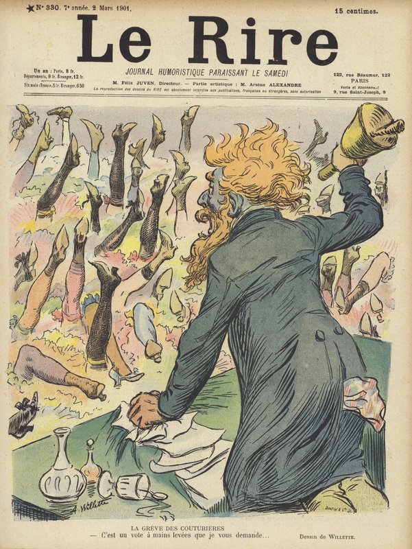Kuvitus Le Rirelle tekijältä Adolphe Leon Willette