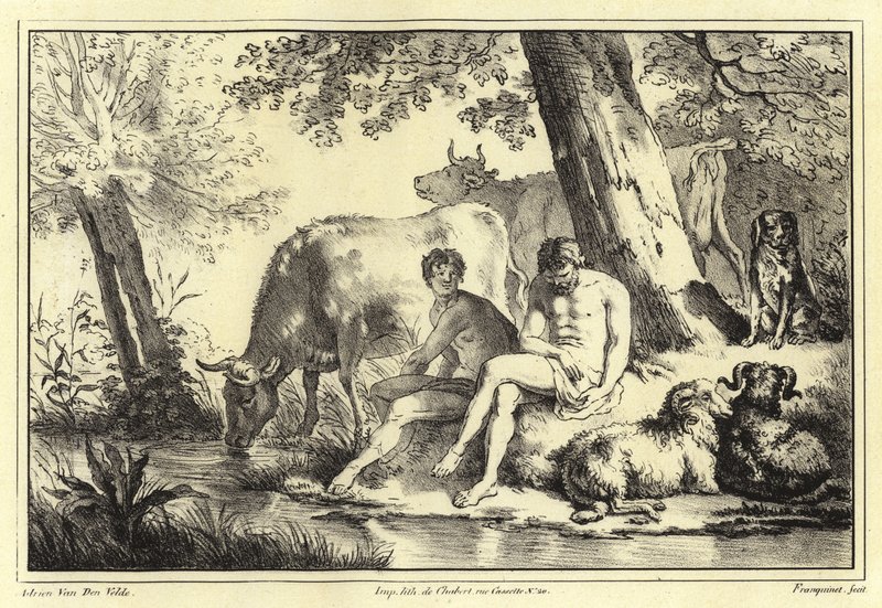 Joenrantakohtaus tekijältä Adriaen van de Velde