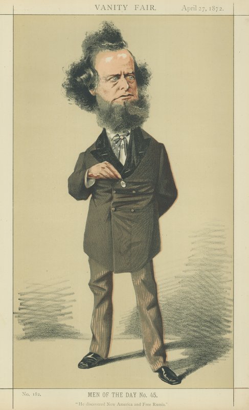 William Hepworth Dixon (värilitografia) tekijältä Adriano Cecioni