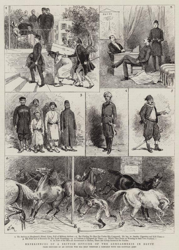 Brittiläisen sandarmiehistön upseerin kokemuksia Egyptissä tekijältä Adrien Emmanuel Marie