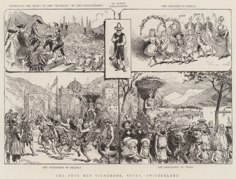 Fete des Vignerons, Vevey, Sveitsi tekijältä Adrien Emmanuel Marie