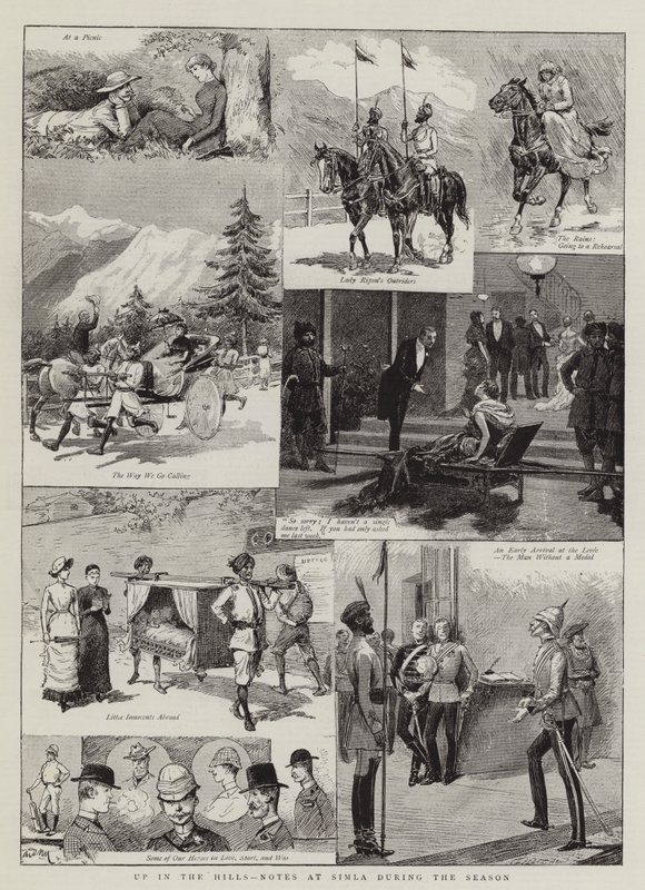 Up in the Hills, Notes Simlassa kauden aikana tekijältä Adrien Emmanuel Marie