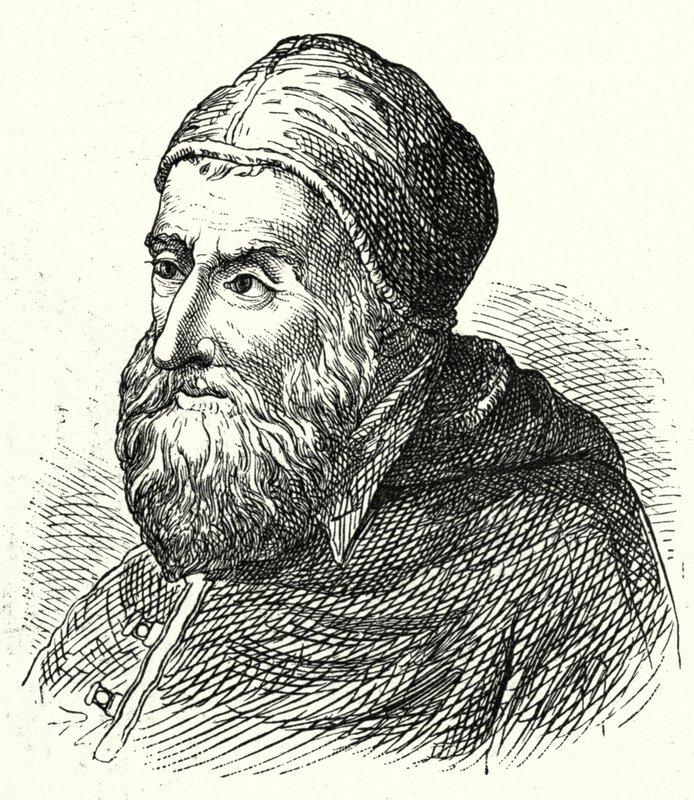 Paavi Sixtus IV (kaiverrus) tekijältä Agostino Musi