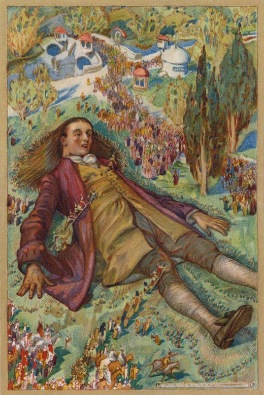 Yritin nousta, mutta en kyennyt sekoittamaan (chromolitho) tekijältä Albert Edward Jackson
