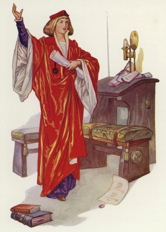 Shakespeare: Venetsian kauppias (väri litho) tekijältä Albert Edward Jackson