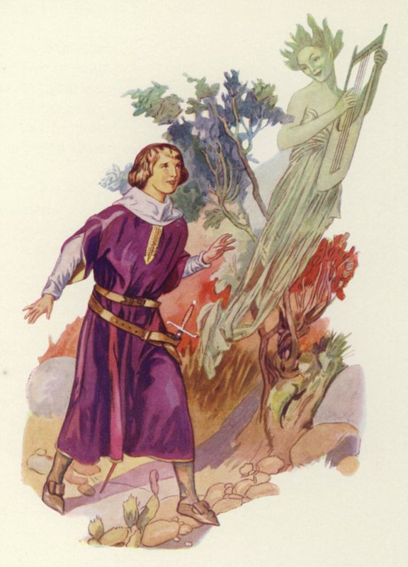 Shakespeare: Myrsky (väri litho) tekijältä Albert Edward Jackson