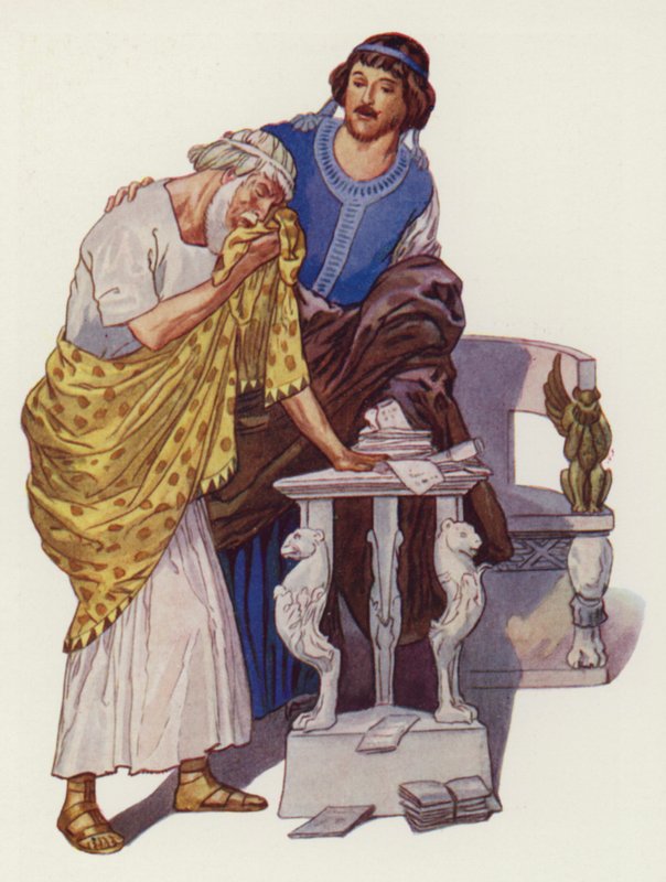 Shakespeare: Timon Ateenalainen (väri litho) tekijältä Albert Edward Jackson