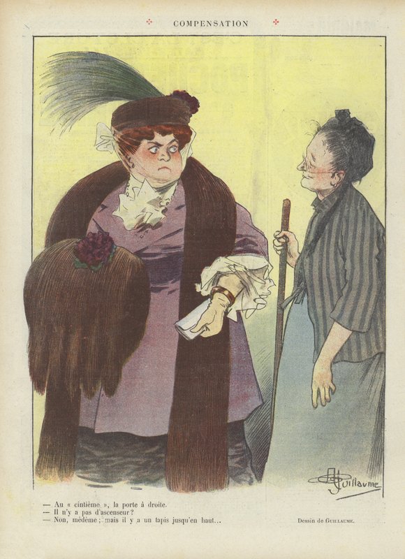 Kuvitus Le Rirelle tekijältä Albert Guillaume