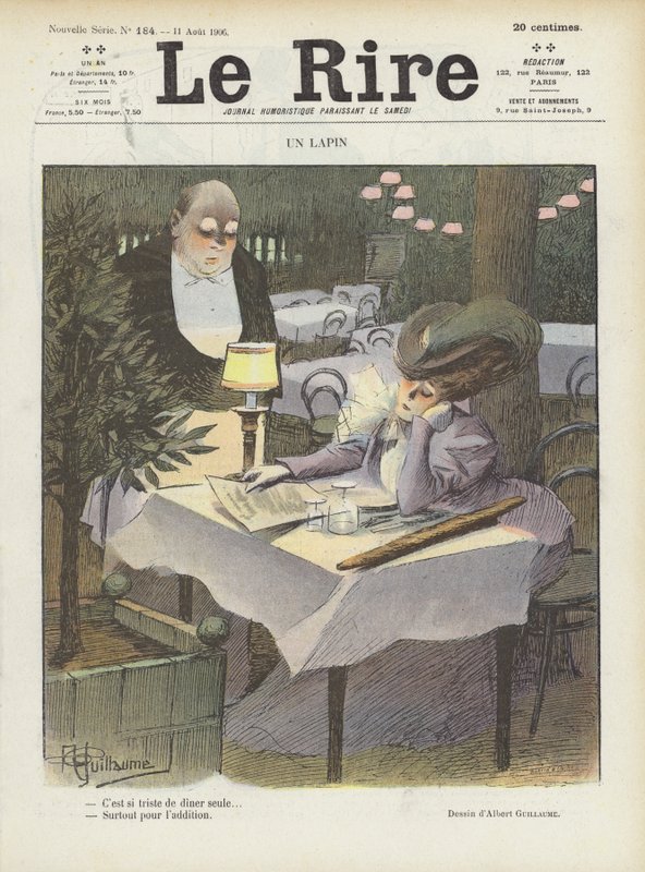 Kuvitus Le Rirelle tekijältä Albert Guillaume