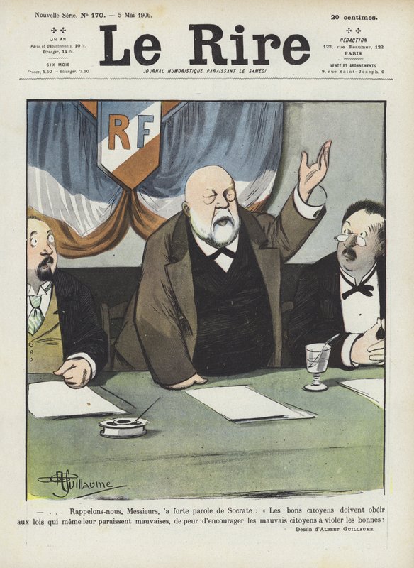 Kuvitus Le Rirelle tekijältä Albert Guillaume