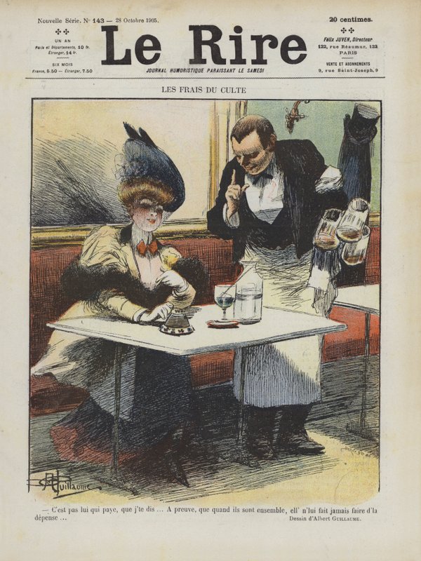 Kuvitus Le Rirelle tekijältä Albert Guillaume