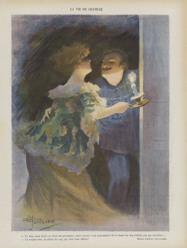 Kuvitus Le Rirelle tekijältä Albert Guillaume