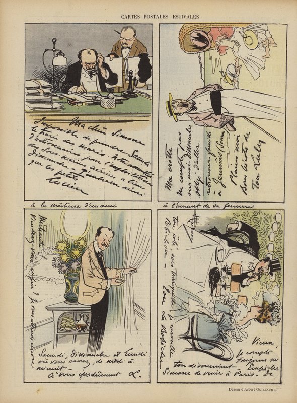 Kuvitus Le Rirelle tekijältä Albert Guillaume