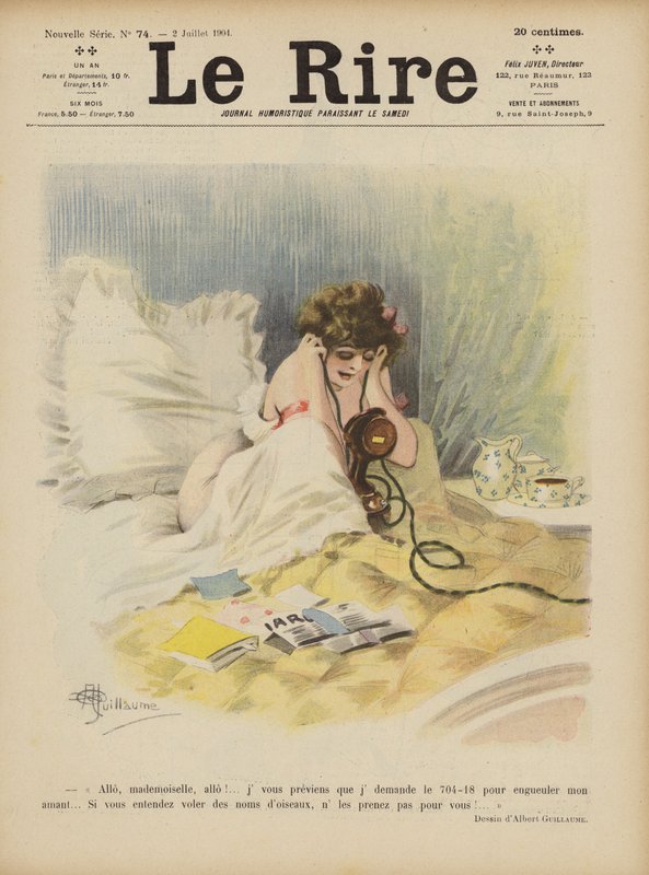 Kuvitus Le Rirelle tekijältä Albert Guillaume