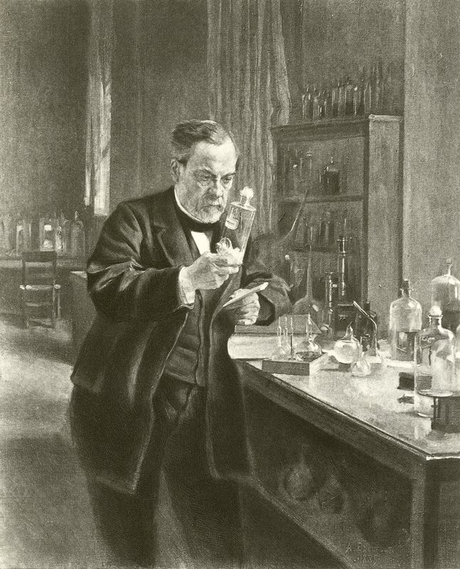 Tohtori Louis Pasteur laboratoriossa (syväpaino) tekijältä Albert Gustaf Aristides Edelfelt