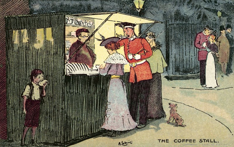 The Coffee Stall, Lontoo tekijältä Albert Jnr. Ludovici