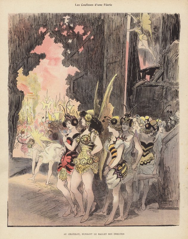Kulissien takana Ballet des Insectes -tuotannon aikana Theatre du Chatelet