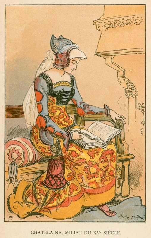 Chatelaine, Milieu de XVe Siecle tekijältä Albert Robida
