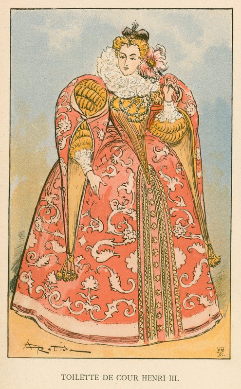 Toilette de Cour Henri III tekijältä Albert Robida