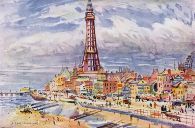 Blackpool (väri litho) tekijältä Albert Woods
