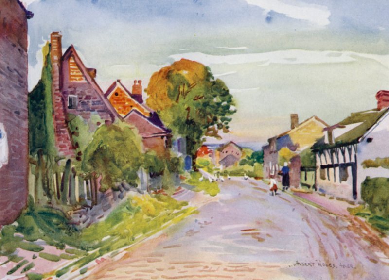 Mawdesley (väri litho) tekijältä Albert Woods